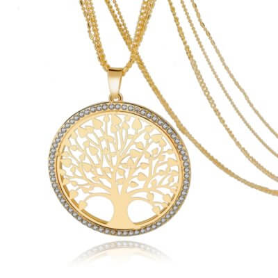 LongWay Tree Of Life Necklace Gold