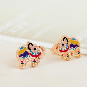 Valentine Titanium Elephant Earrings