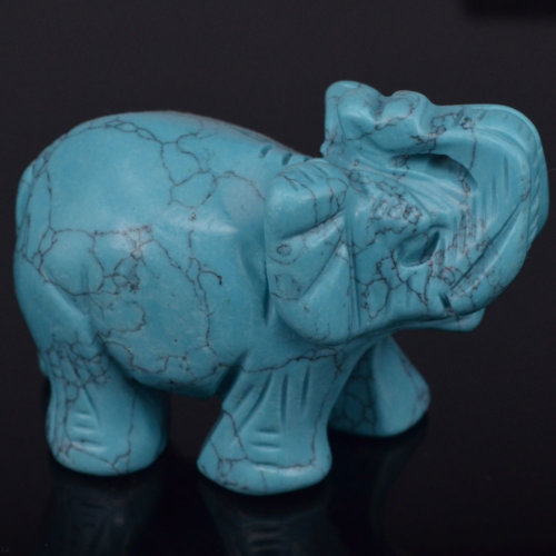 Turquoise Aventurine Elephant Figurine