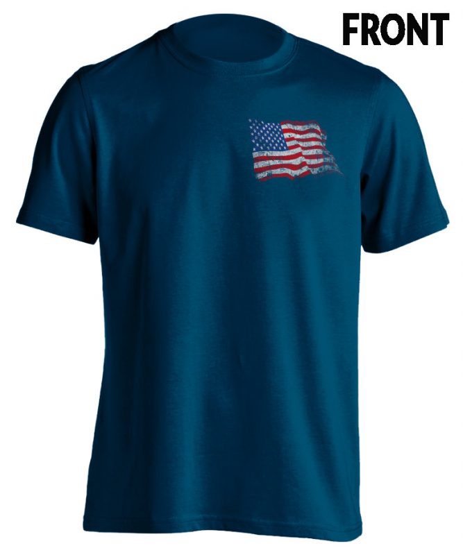 Does My Allegiance Offend You? Leave America – Patriotic T-Shirt – Skiverr