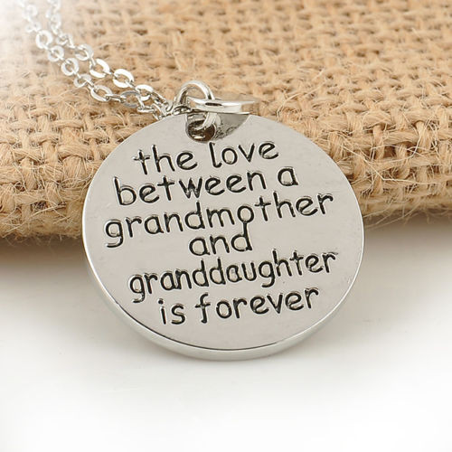 The Love Between A Grandmother And A Granddaughter Is Forever Pendant Necklace
