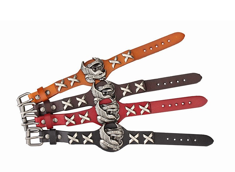 Leather Live To Ride, Ride To Live Bracelet