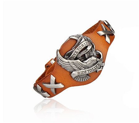 Leather Live To Ride, Ride To Live Bracelet