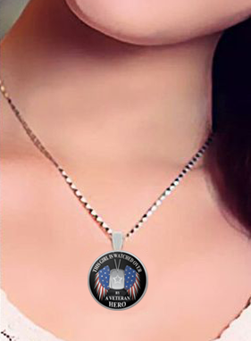 This Girl is Watched Over By a Veteran Hero - Necklace