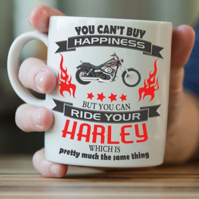 "You Can't Buy Happiness" Harley Mug