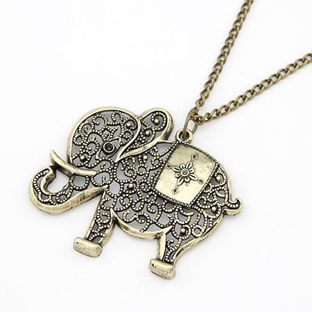 Retro Elephant Necklace