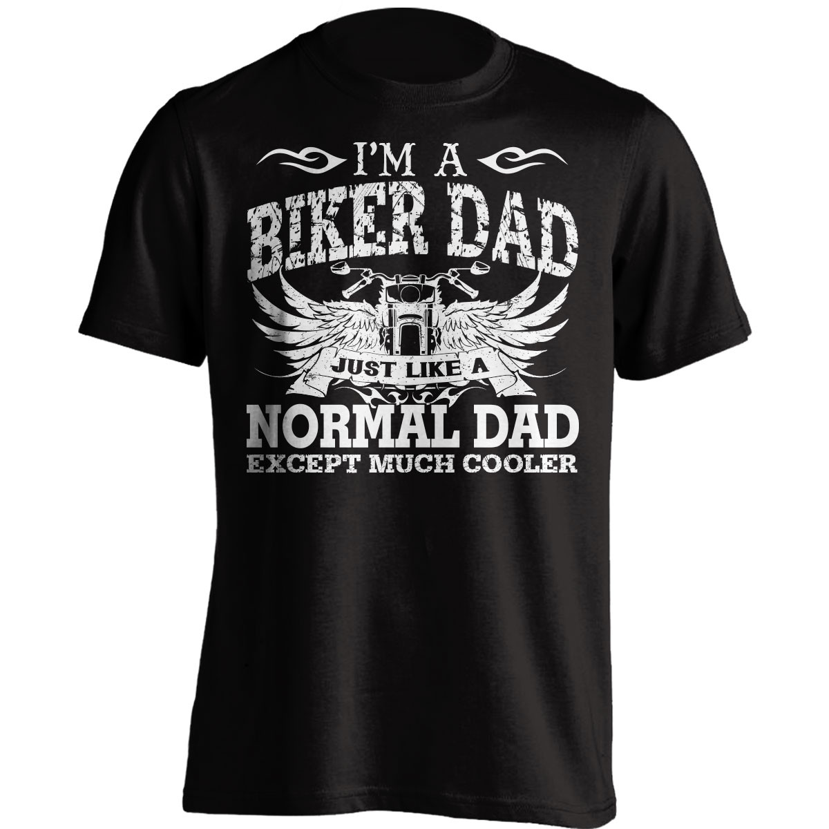 Much Cooler Biker Dad T-Shirt