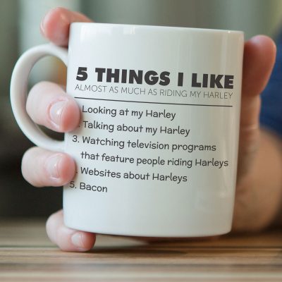 5 Things I Like Almost As Much As Riding My Harley Mug