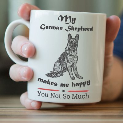 My German Shepherd Makes Me Happy Mug