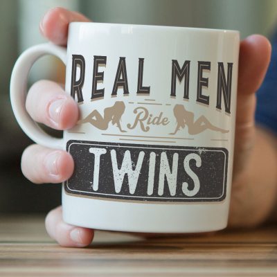 Real Men Ride Twins Mug