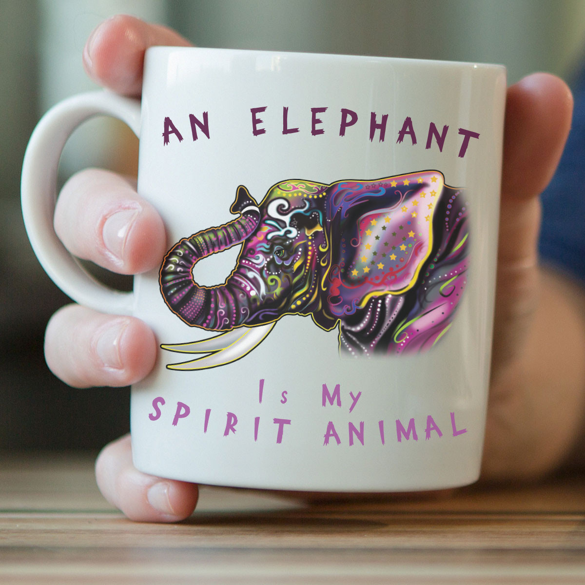 "An Elephant Is My Spirit Animal" Mug